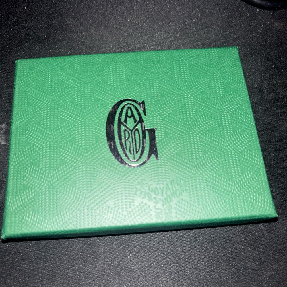 Orange Goyard wallet